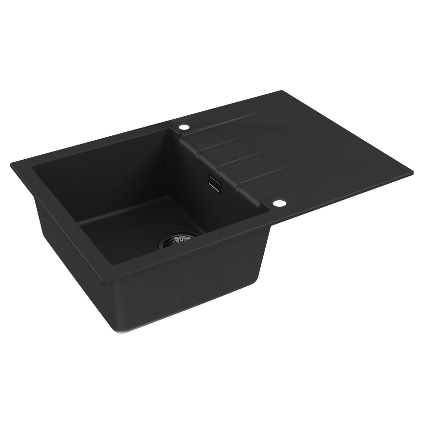 ALVEUS 1148159 - Fregadero de cocina CADIT 79x50 cm granito/negro