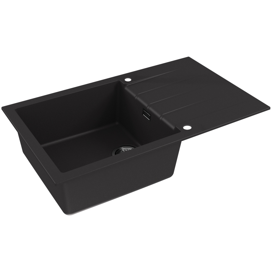 ALVEUS 1148160 - Fregadero de cocina CADIT 86x50 cm granito/negro