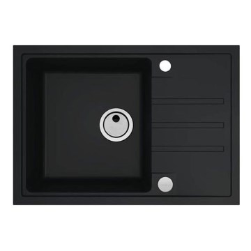 ALVEUS 1149126 - Fregadero de cocina INTERMEZZO 68x48 cm granito/negro