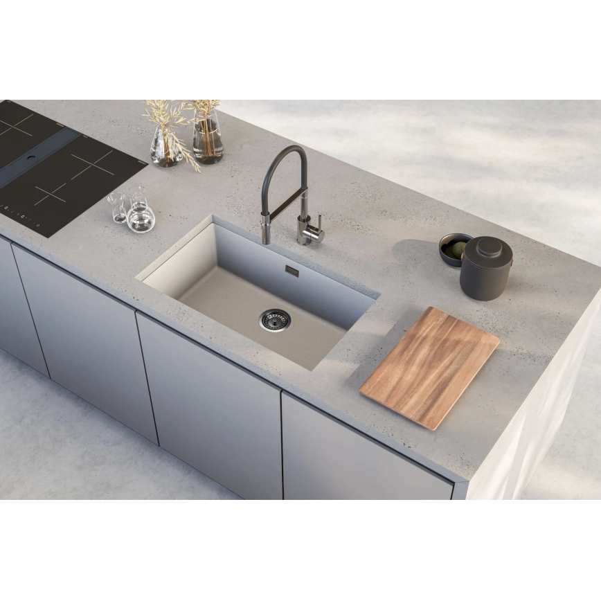ALVEUS 1150058 - Fregadero de cocina OMNI 75x45 cm granito/blanco