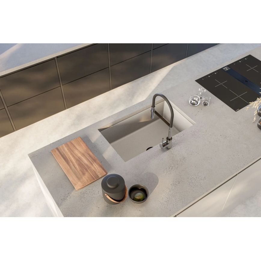 ALVEUS 1150058 - Fregadero de cocina OMNI 75x45 cm granito/blanco