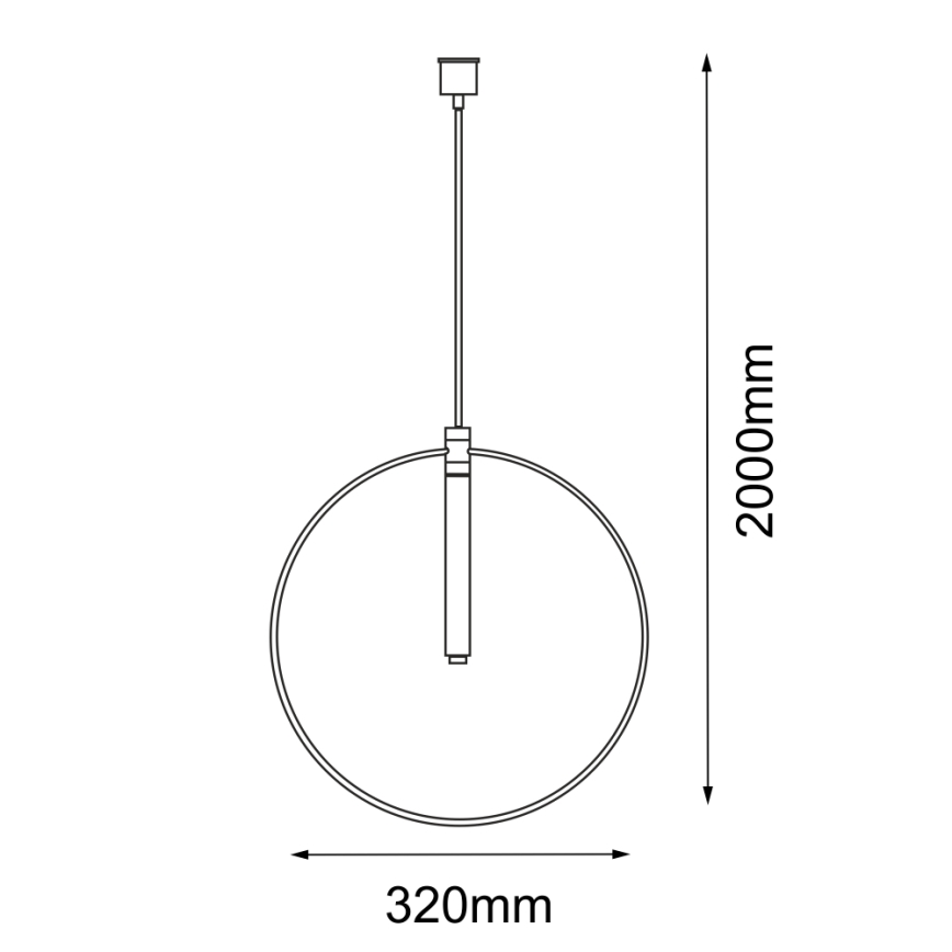 Amplex - Lámpara colgante 1xG9/10W/230V
