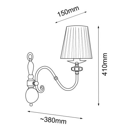Amplex - Aplique 1xE14/10W/230V