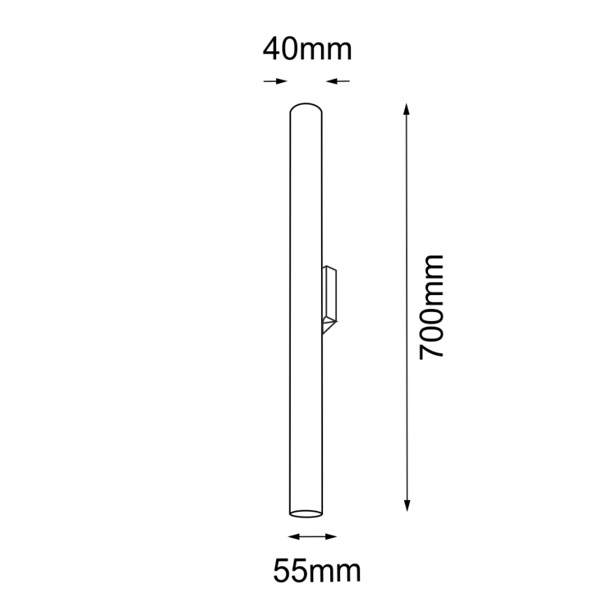Amplex - Aplique 2xGU10-MR11/15W/230V negro/latón