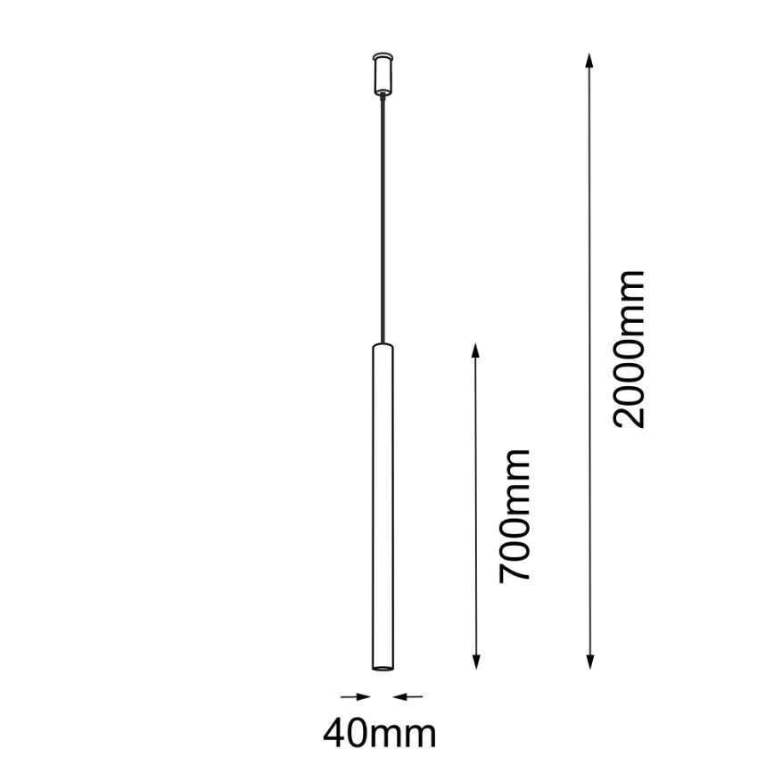 Amplex - Lámpara colgante 1xGU10-MR11/15W/230V negro/latón