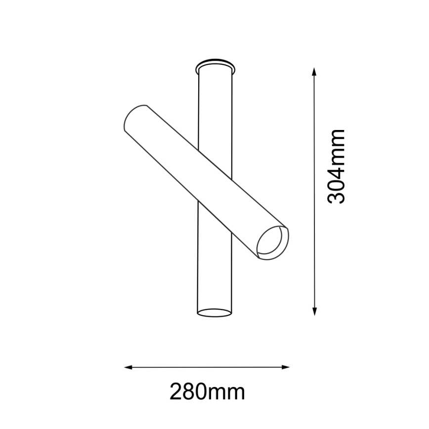 Amplex - Foco 1xGU10-MR11/15W/230V negro/latón