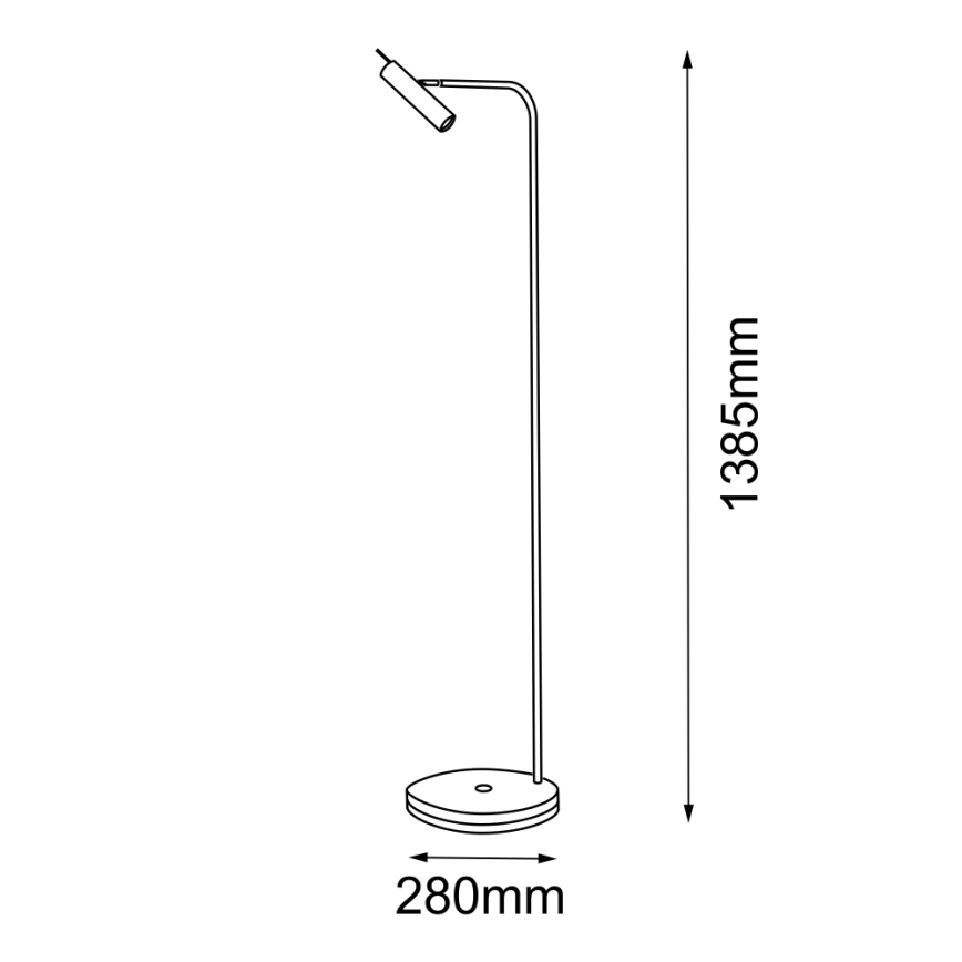 Amplex - Lámpara de pie 1xGU10/15W/230V