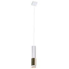 Amplex - Lámpara colgante 1xGU10/15W/230V blanco