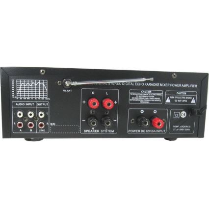 Amplificador con ecualizador y reproductor MP3 + mando a distancia