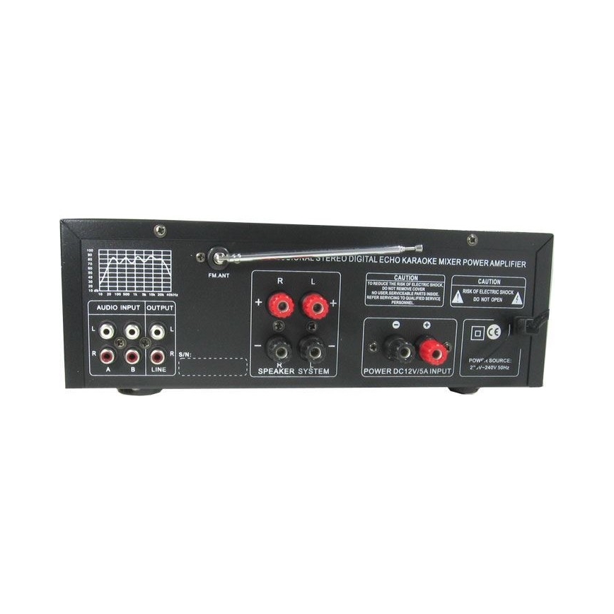 Amplificador con ecualizador y reproductor MP3 + mando a distancia