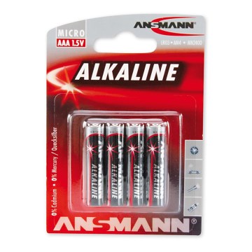 Ansmann 09630 LR03 AAA RED - 4 pz. Pila alcalina 1,5V