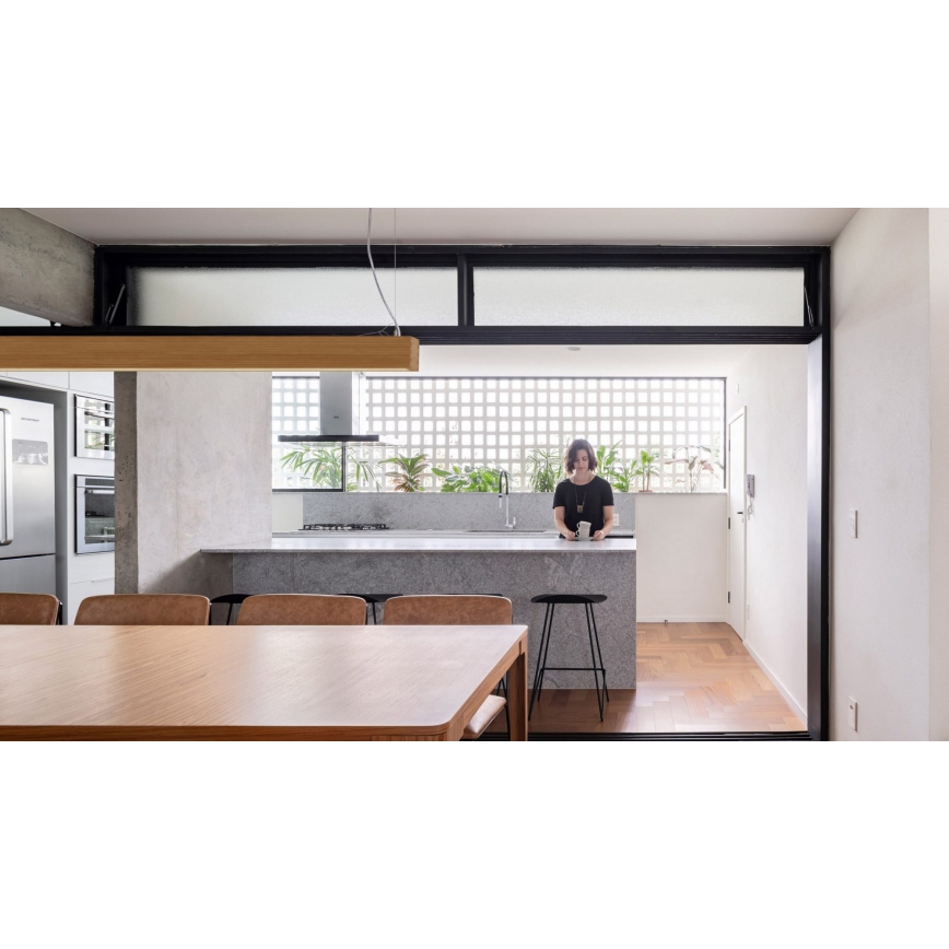 APLED - Lámpara colgante LED LOOK LED/48W/230V 4000K 150 cm roble
