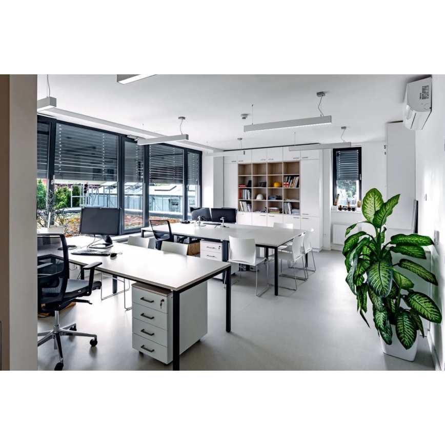APLED - Lámpara de araña LED de cable LOOK LED/46W/230V 4000K 120 cm plata