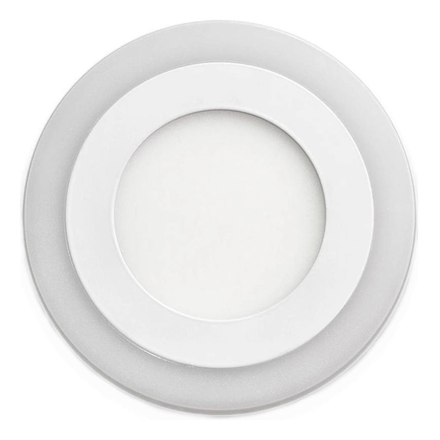 APLED - Lámpara empotrable de baño LED RONDO DUO LED/4W + LED/12W/230V IP41 3000/4000K diá. 19,5 cm blanco