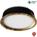 APLED - Lámpara empotrable LED RONDO WOODLINE LED/18W/230V 3000K diá. 26 cm ceniza madera maciza