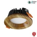 APLED - Lámpara empotrable LED RONDO WOODLINE LED/3W/230V 3000K diá. 9 cm ceniza madera maciza