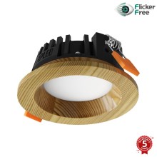 APLED - Lámpara empotrable LED RONDO WOODLINE LED/3W/230V 3000K diá. 9 cm pino madera maciza
