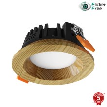 APLED - Lámpara empotrable LED RONDO WOODLINE LED/3W/230V 4000K diá. 9 cm pino madera maciza