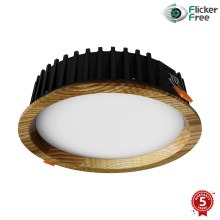 APLED - Lámpara empotrable LED RONDO WOODLINE LED/6W/230V 4000K diá. 15 cm ceniza madera maciza