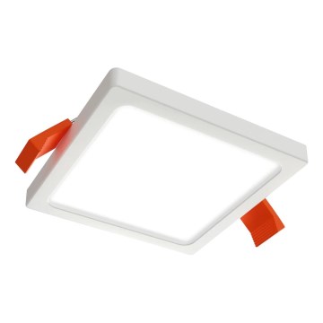 APLED - Lámpara empotrable LED SQUARE SLIM LED/8W/230V 9x9 cm blanco