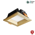 APLED - Lámpara empotrable LED SQUARE WOODLINE LED/3W/230V 3000K 9x9 cm pino madera maciza