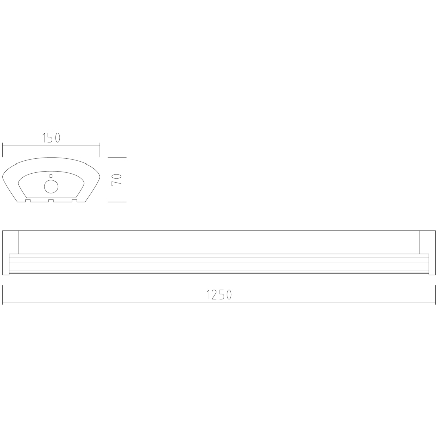 APLED - Lámpara LED de superficie TROUT LED/72W/230V 4000K
