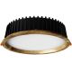 APLED - Lámpara empotrable LED RONDO WOODLINE LED/18W/230V 3000K diá. 26 cm ceniza madera maciza
