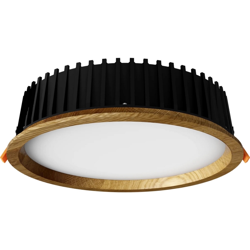 APLED - Lámpara empotrable LED RONDO WOODLINE LED/18W/230V 3000K diá. 26 cm roble madera maciza