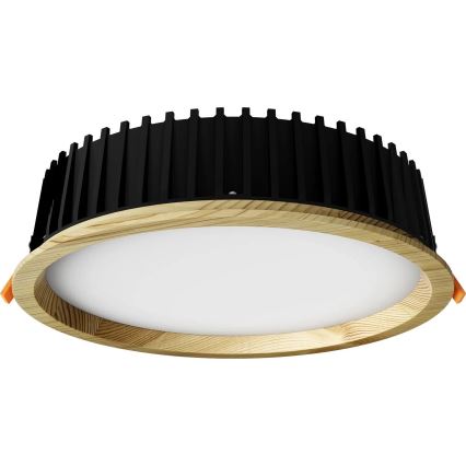 APLED - Lámpara empotrable LED RONDO WOODLINE LED/18W/230V 4000K diá. 26 cm pino madera maciza