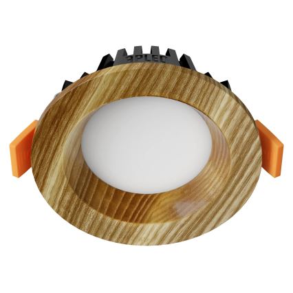 APLED - Lámpara empotrable LED RONDO WOODLINE LED/3W/230V 3000K diá. 9 cm ceniza madera maciza