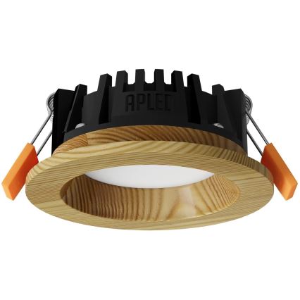 APLED - Lámpara empotrable LED RONDO WOODLINE LED/3W/230V 3000K diá. 9 cm pino madera maciza