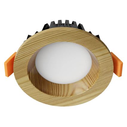 APLED - Lámpara empotrable LED RONDO WOODLINE LED/3W/230V 3000K diá. 9 cm pino madera maciza