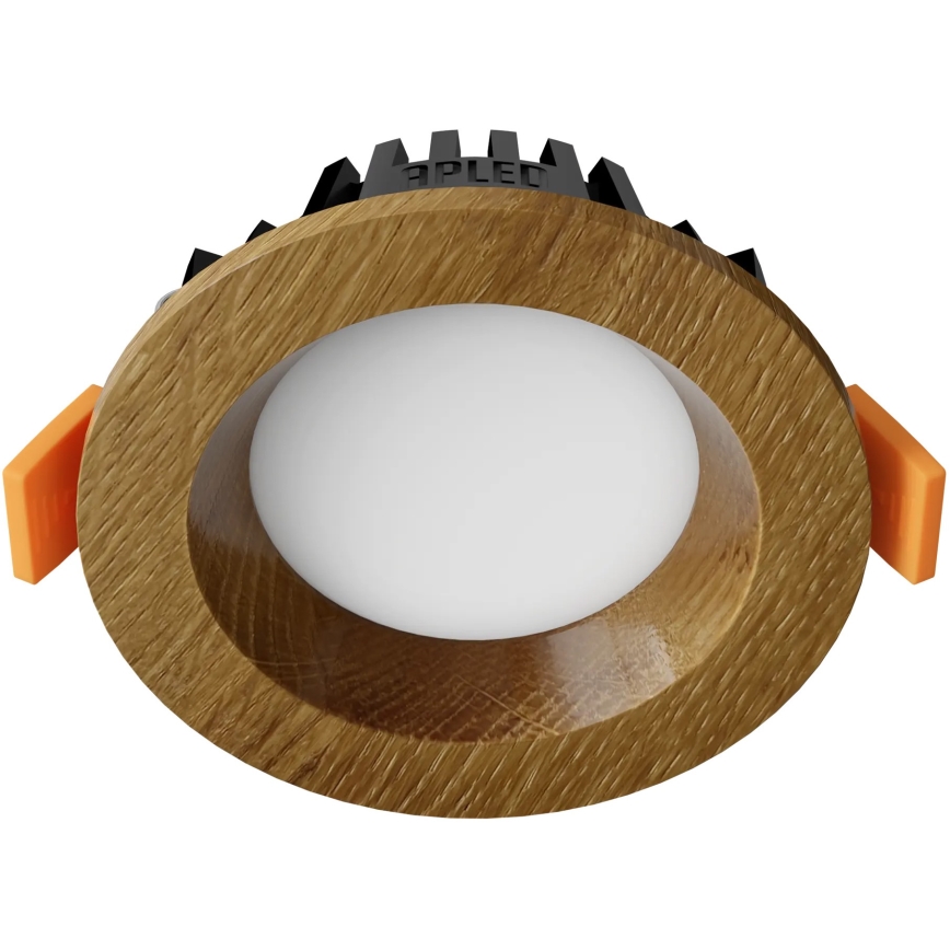 APLED - Lámpara empotrable LED RONDO WOODLINE LED/3W/230V 3000K diá. 9 cm roble madera maciza