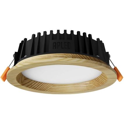 APLED - Lámpara empotrable LED RONDO WOODLINE LED/6W/230V 4000K diá. 15 cm pino madera maciza