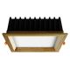 APLED - Lámpara empotrable LED SQUARE WOODLINE LED/12W/230V 3000K 17x17 cm ceniza madera maciza