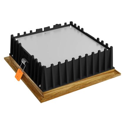 APLED - Lámpara empotrable LED SQUARE WOODLINE LED/12W/230V 4000K 17x17 cm roble madera maciza