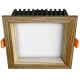 APLED - Lámpara empotrable LED SQUARE WOODLINE LED/6W/230V 3000K 12x12 cm ceniza madera maciza