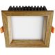 APLED - Lámpara empotrable LED SQUARE WOODLINE LED/6W/230V 3000K 12x12 cm roble madera maciza