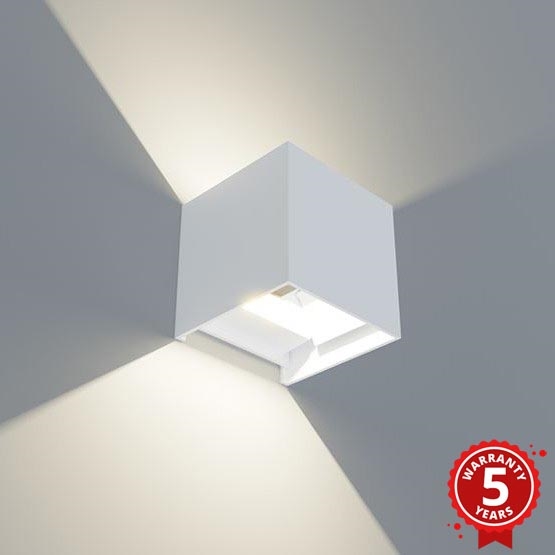 APLED - LED Aplique exterior CUBE 2xLED/3W/230V IP65