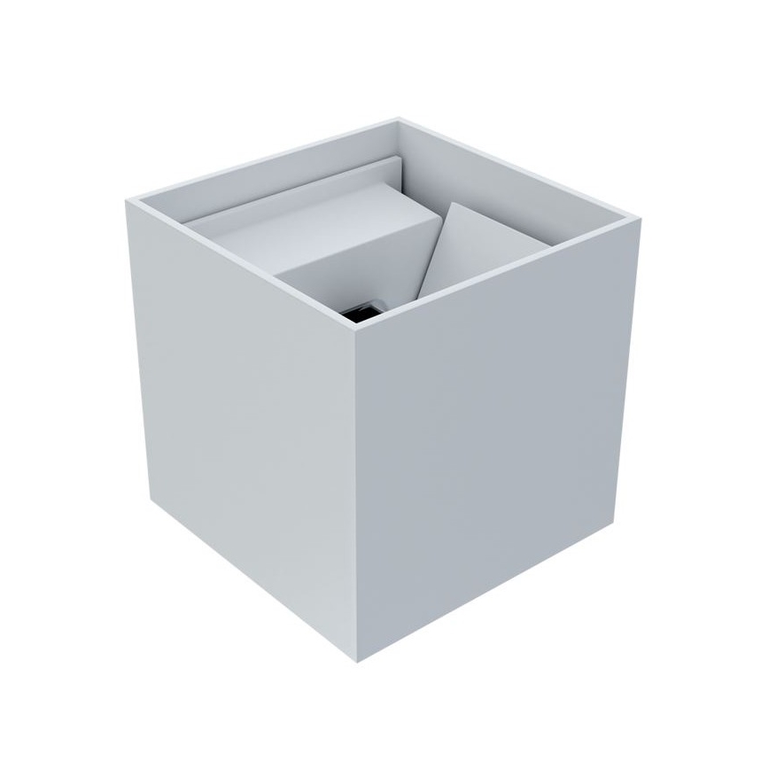 APLED - LED Aplique exterior CUBE 2xLED/3W/230V IP65