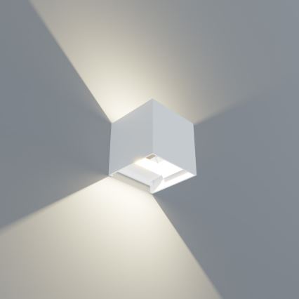 APLED - LED Aplique exterior CUBE 2xLED/3W/230V IP65