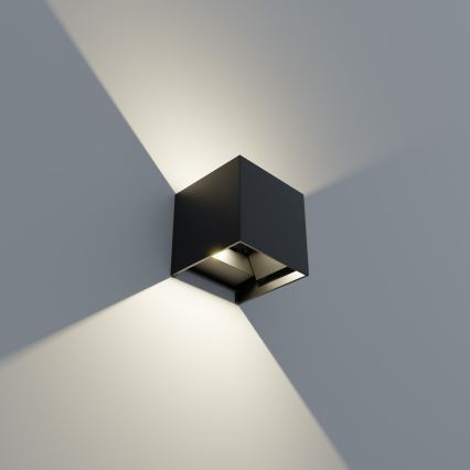 APLED - LED Aplique exterior CUBE 2xLED/3W/230V IP65