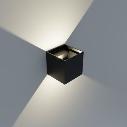 APLED - LED Aplique exterior CUBE 2xLED/3W/230V IP65