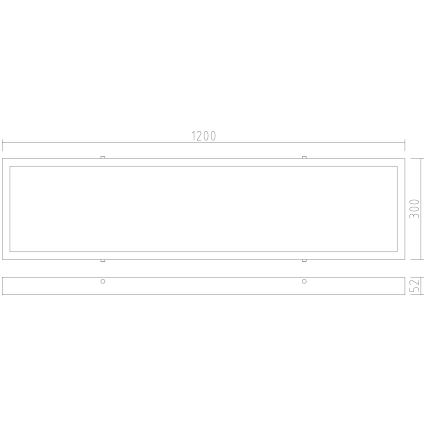 APLED - Panel de techo LED LONG LED/40W/230V 4000K 120x30cm IP41 blanco