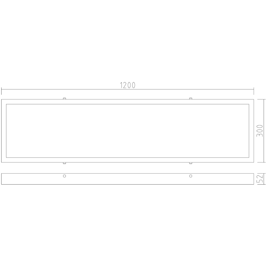 APLED - Panel de techo LED LONG LED/40W/230V 4000K 120x30cm IP41 blanco