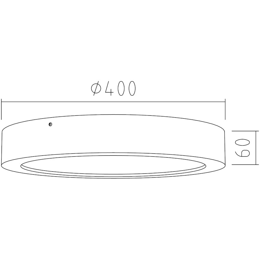 APLED - Plafón LED RONDO LED/36W/230V d. 40 cm roble