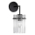 Aplique 1xE27/60W/230V negro/transparente