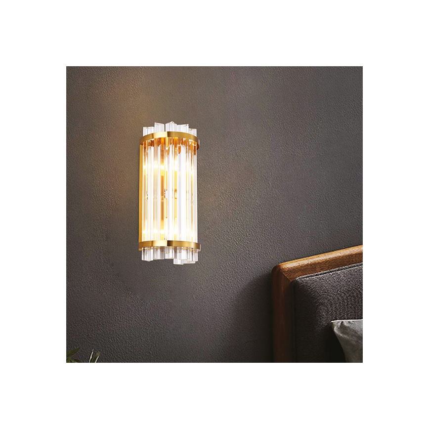 Aplique 2xE14/7W/230V dorado