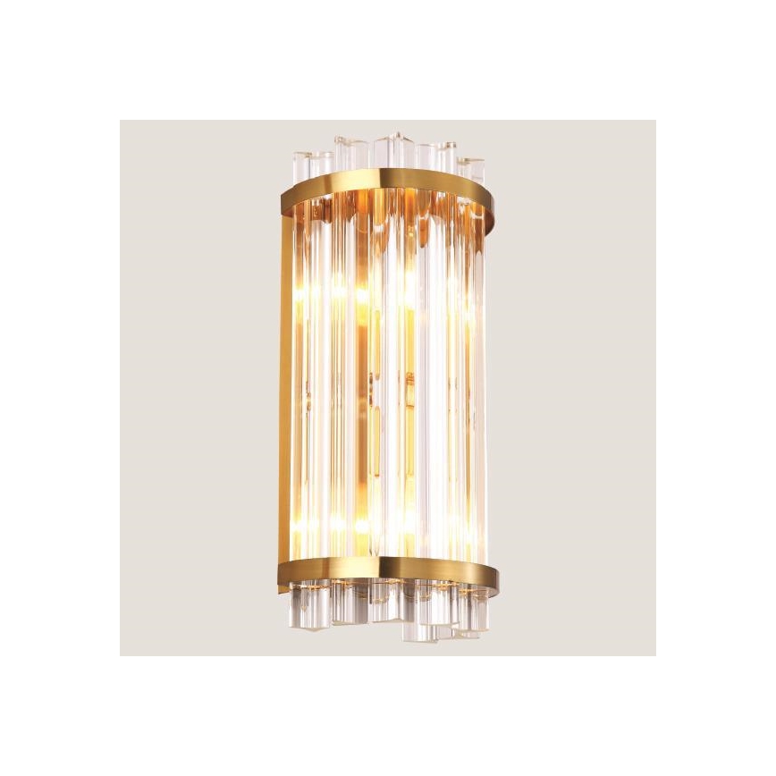 Aplique 2xE14/7W/230V dorado