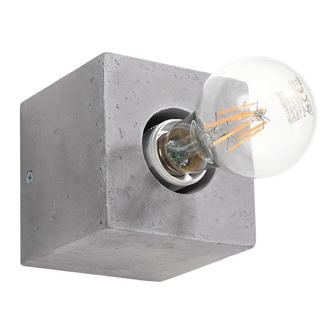 Aplique ABEL 1xE27/60W/230V concreto